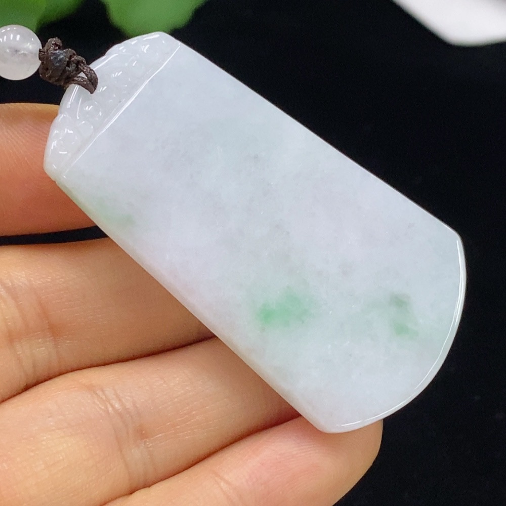 F35094735 Jadeite Plain Pendant with Non-Grade A Beads Including Rope Total Weight Approx. 22.8g