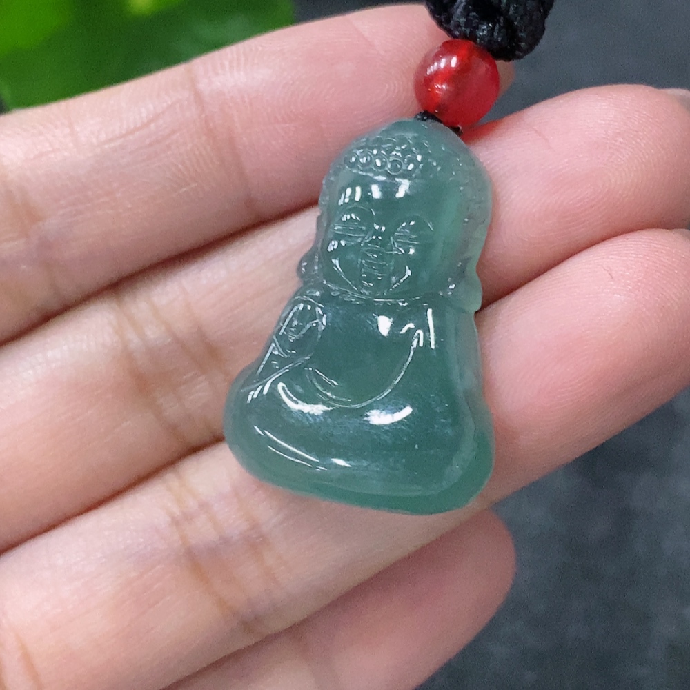 F34997973 Jadeite Pendant Baby Buddha