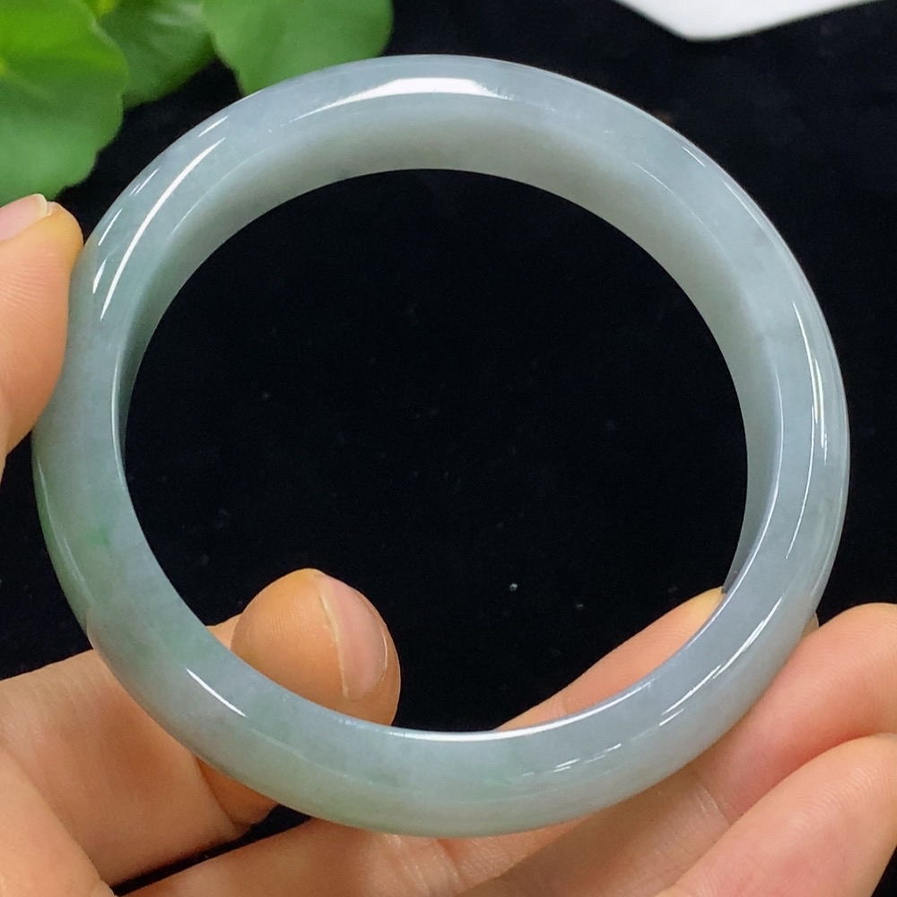 F34023851 Jadeite Round Bangle Size 56.8 Total Weight Approx. 58.31g