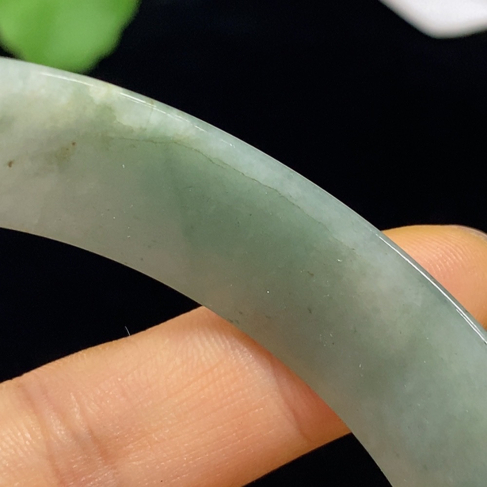 F35095250 Jadeite Round Bangle Size 58.1 Total Weight Approx. 46.08g