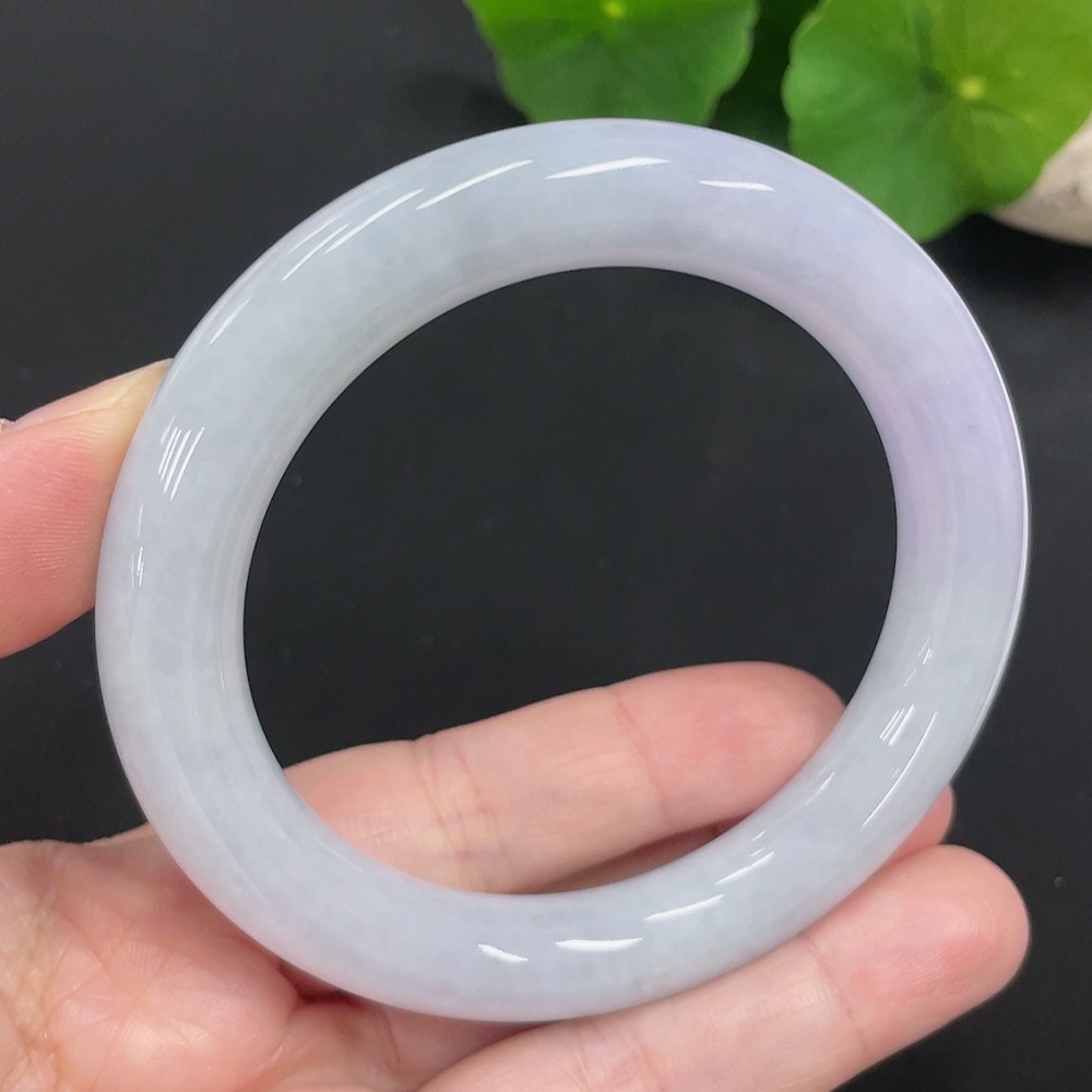 F27139290 Jadeite Round Bangle Size 55.7 Total Weight Approx. 62.8g