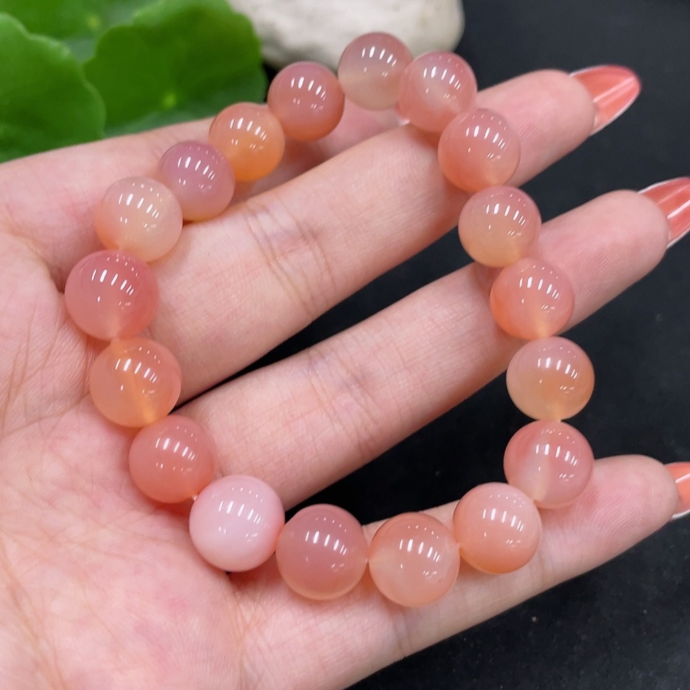 H34026649 Yanyuan Agate Bracelet approx.9.7mm total weight approx.26.1g