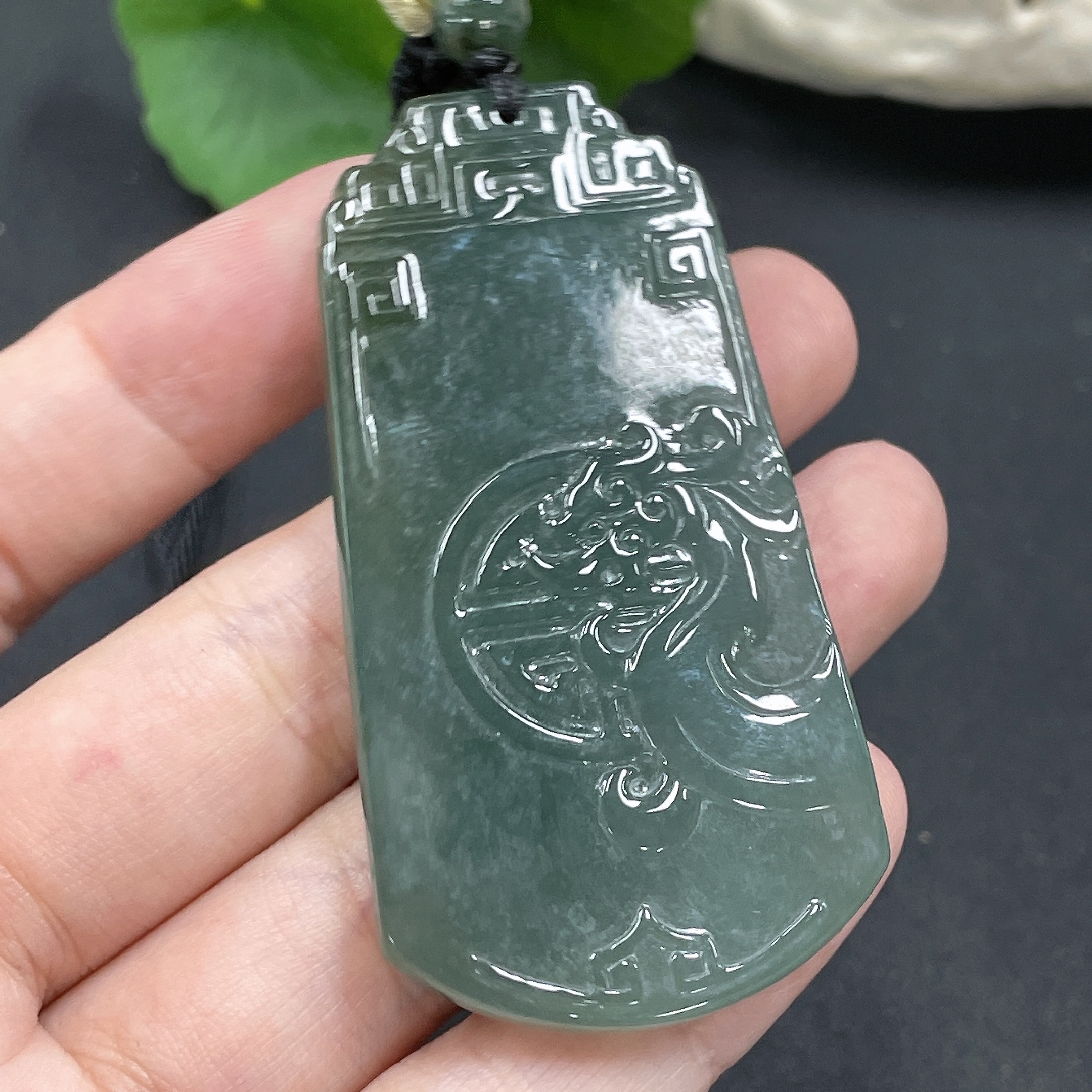 F11207072 Jadeite Antique Pendant