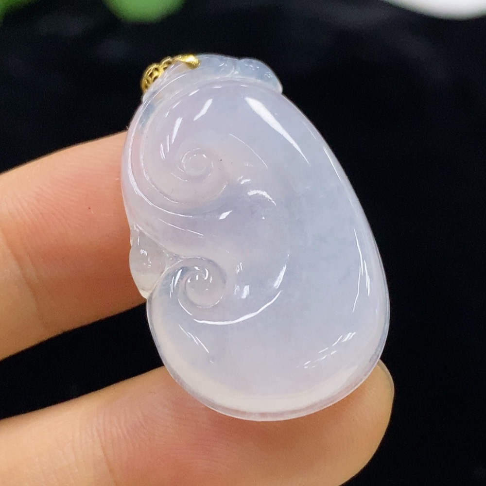 F34948965 Jadeite Ruyi Pendant 18k Total Weight Approx. 6.7g