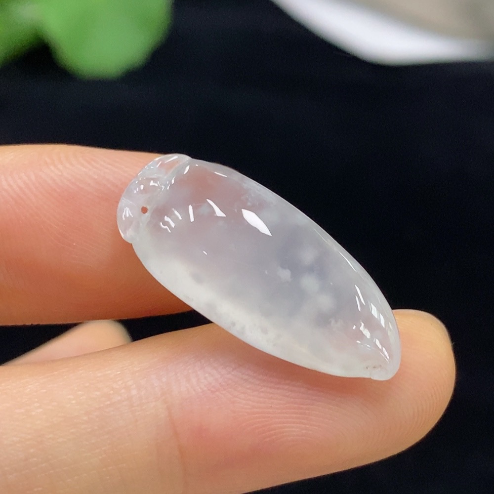 F33929407 Jadeite Auspicious Melon Pendant, Total Weight About 3.2g