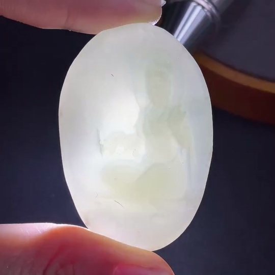H15639958 Hetian Jade Guanyin Pendant, Total Weight Approx. 25.76g