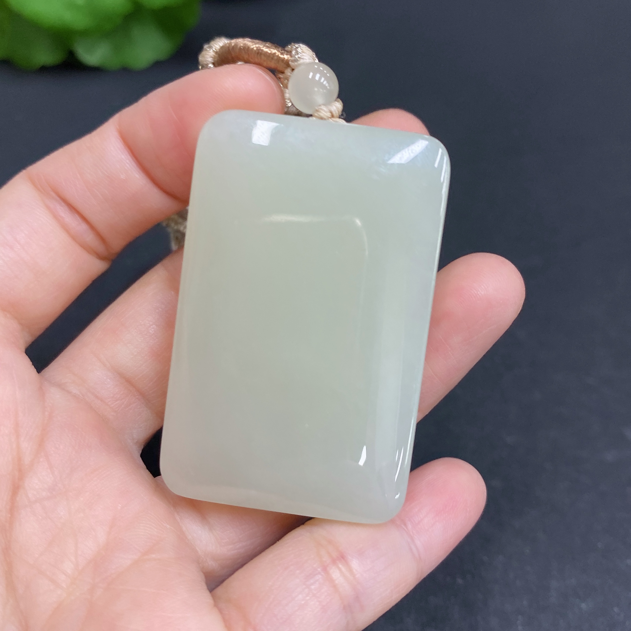 H33903097 Hetian Jade Pendant Plain Pendant