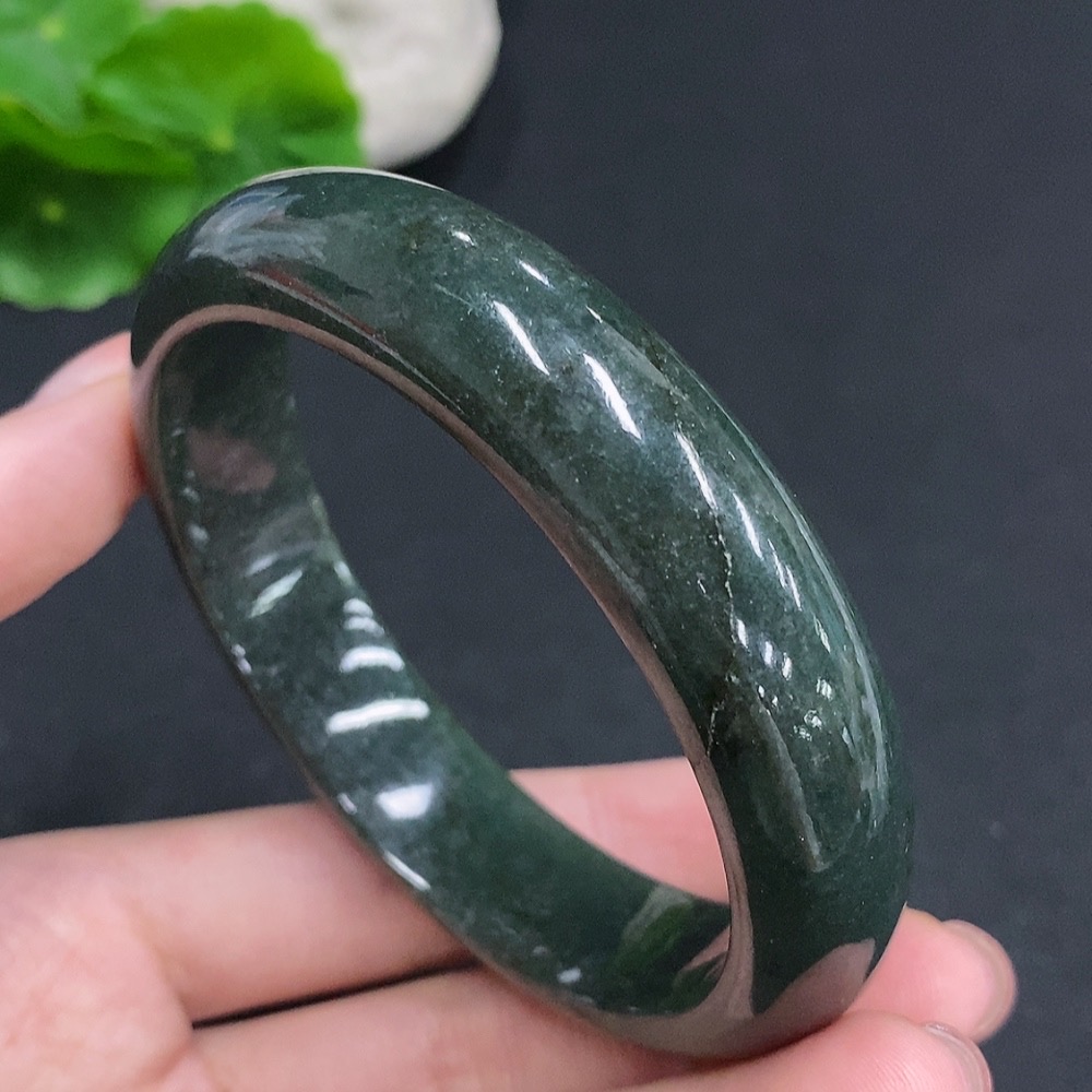 F35077974 Jadeite Round Bangle Total Weight Approx. 71.6g Size 62