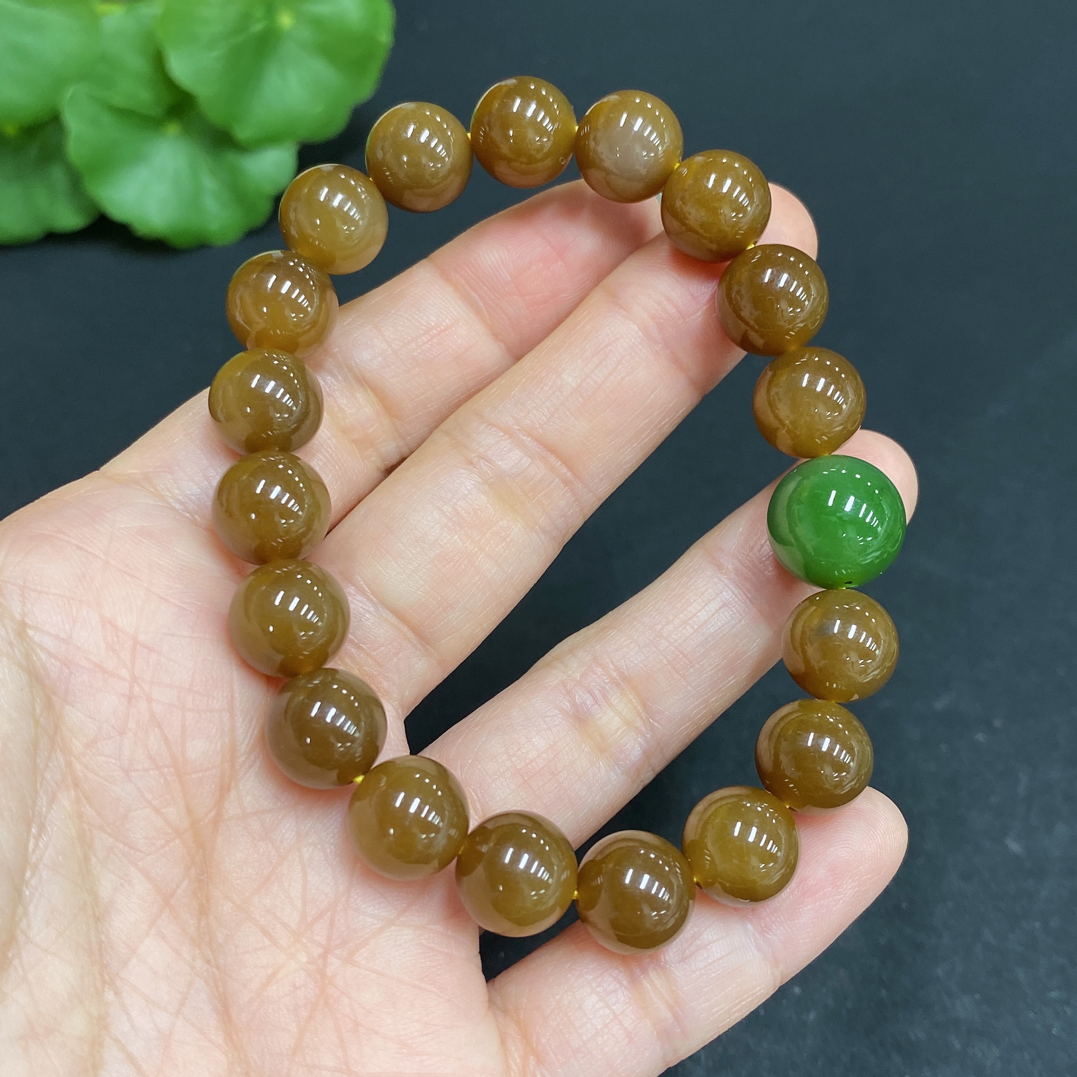 H29328062 Hetian Jade Bracelet, Approx. 9.8mm, Total Weight Approx. 30.2g