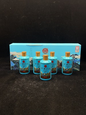 D40681086 2025年白水杜康 千里江山 御窖 浓香型 白酒 52度 100ml×5 礼盒装