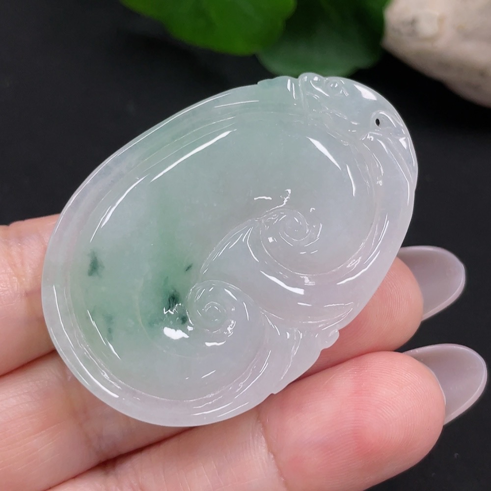 F31675832 Jadeite Ruyi Pendant Total weight about 20g
