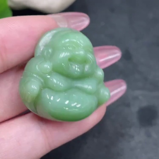 H34959758 Hetian Jade Jasper Pendant    Buddha Figure    Total Weight Approx. 15.3g