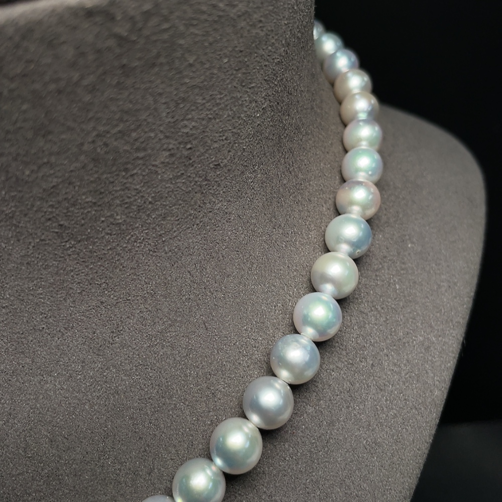 C34041526 Seawater pearl necklace, color origin undetermined, non-gold, total weight approximately 43.14 grams, size about 8.5mm