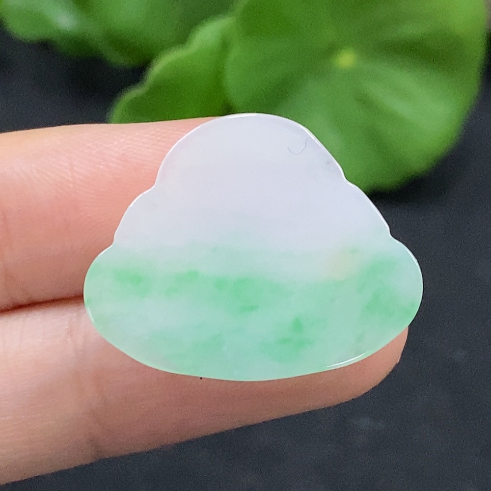 F32786863 Jadeite Buddha Inlay Piece Total Weight Approx. 2.07g