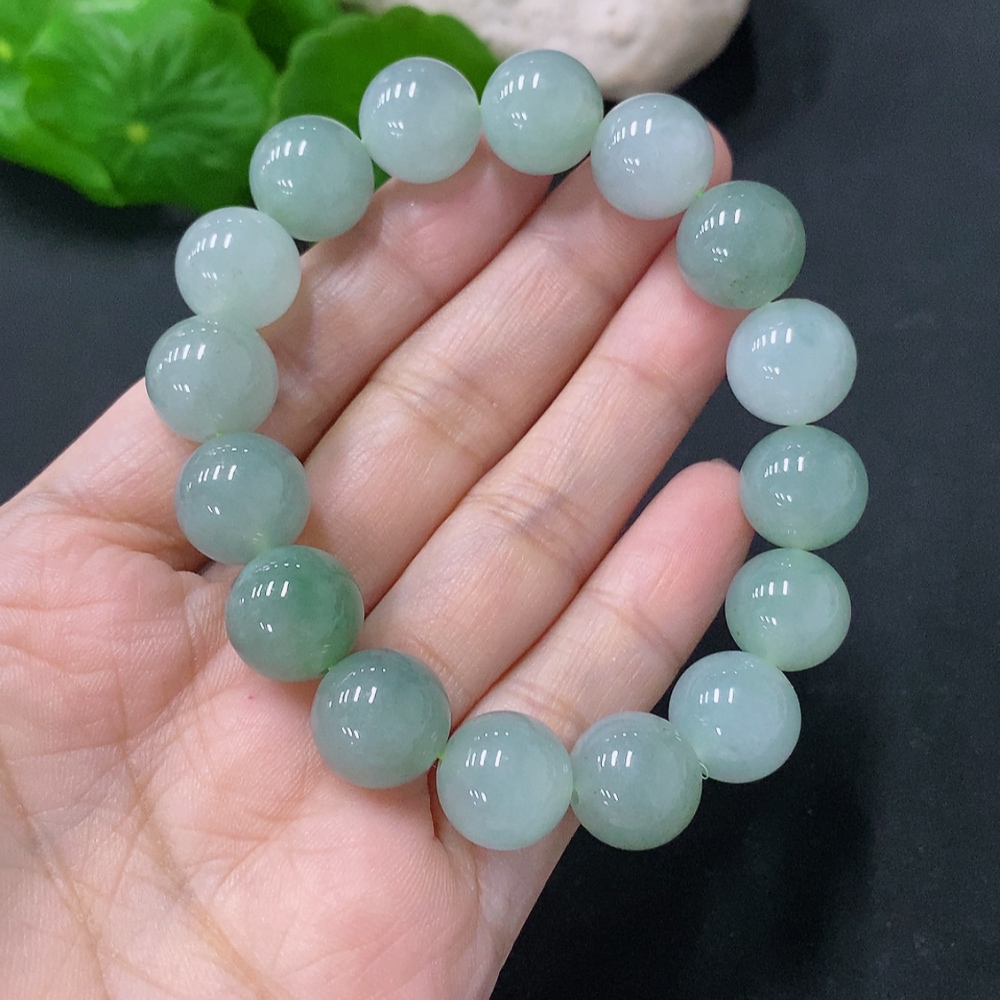 F35088482 Jadeite Bracelet Approx. 12mm Total Weight Approx. 46.1g