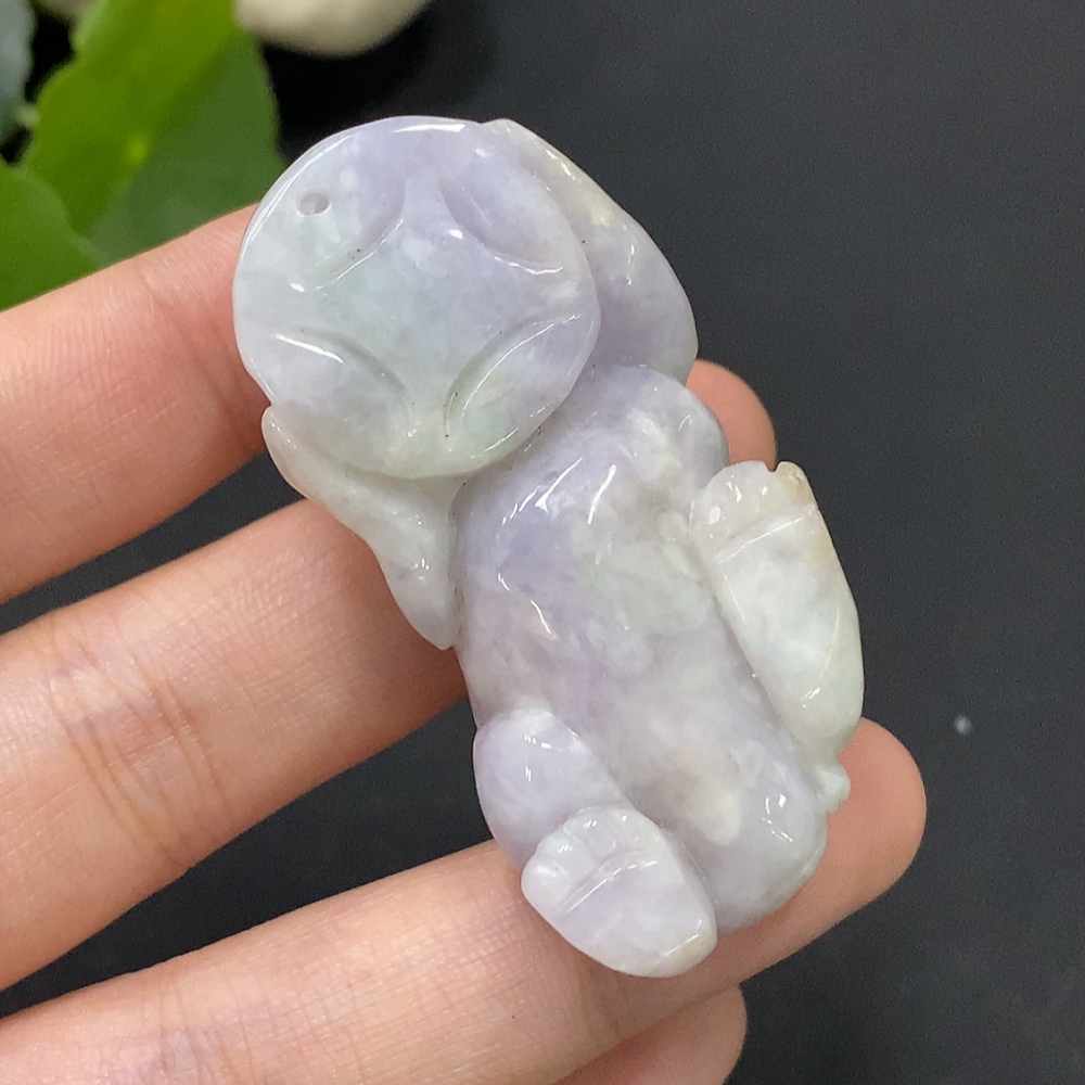F28197691 Jadeite Pendant, Total Weight Approx. 41.7g, Pixiu