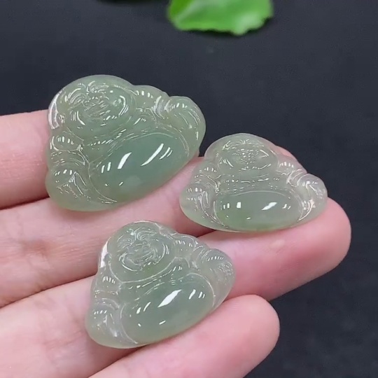 F33895358 Jadeite Buddha Inlaid Piece Sell as a Lot