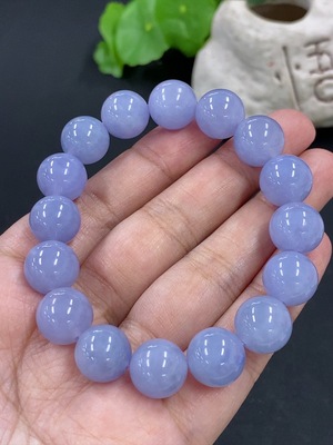 F41924239 翡翠手串 货品总重量约47.8克 卡12mm左右