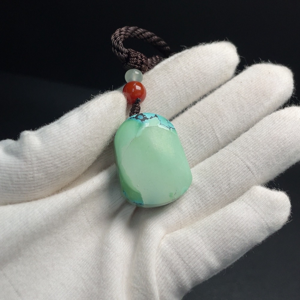 C29340597 Turquoise Pendant (Total weight including rope: approx. 18.92g)