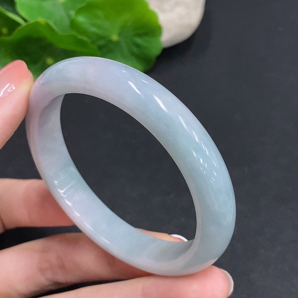 F33942222 Jadeite Round Bracelet, Total Weight Approx. 39.2g, Size 53