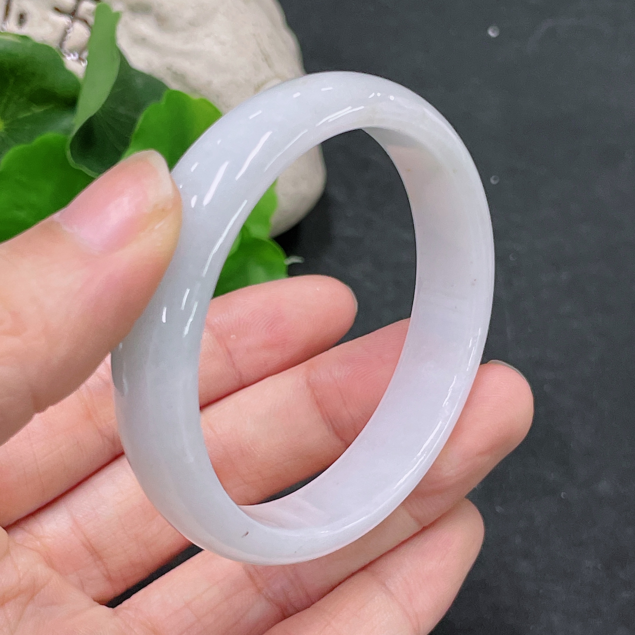 F33840113 Jadeite Round Bangle Set Total Weight Approx. 116.3g Size 51