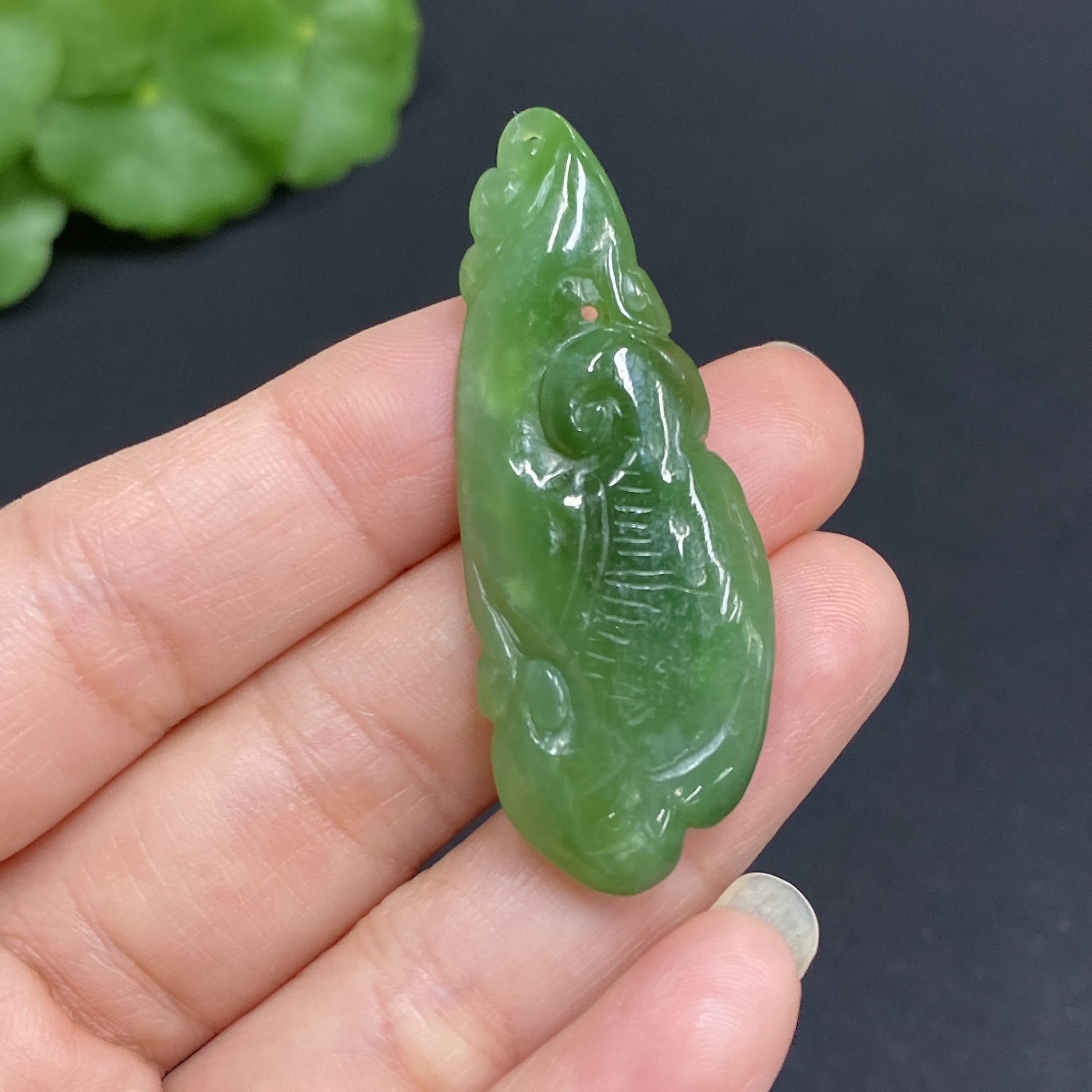 H34036516 Hetian Jade Pendant  Ruyi  Total Weight: Approx. 7.5g