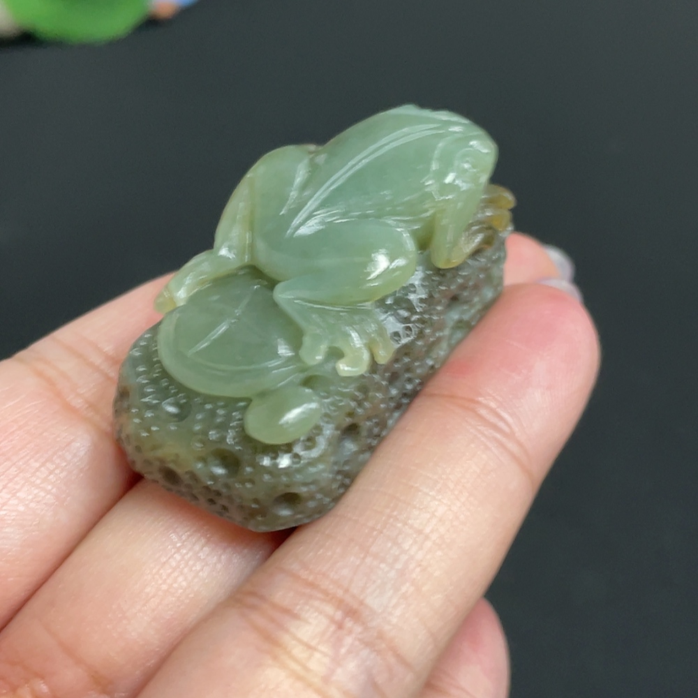 H33882185 Hetian Jade Pendant - Gua Gua Lai Cai (Total Weight: Approx. 35.7g)