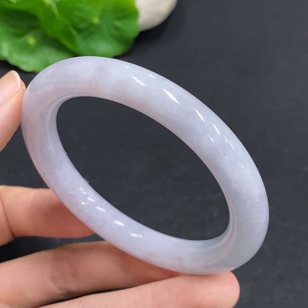 F33876831 Jadeite Round Bangle, Total Weight Approx. 47.7g, Size 55