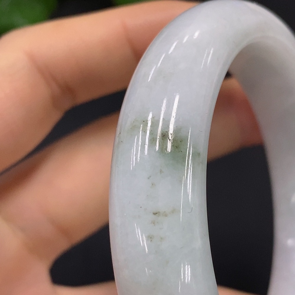 F29335470 Jadeite Round Bangle Size 54.8 Total Weight Approx. 63.26g