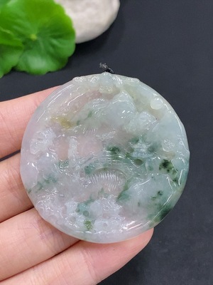 F31644976 JadeiteLandscape Pendant