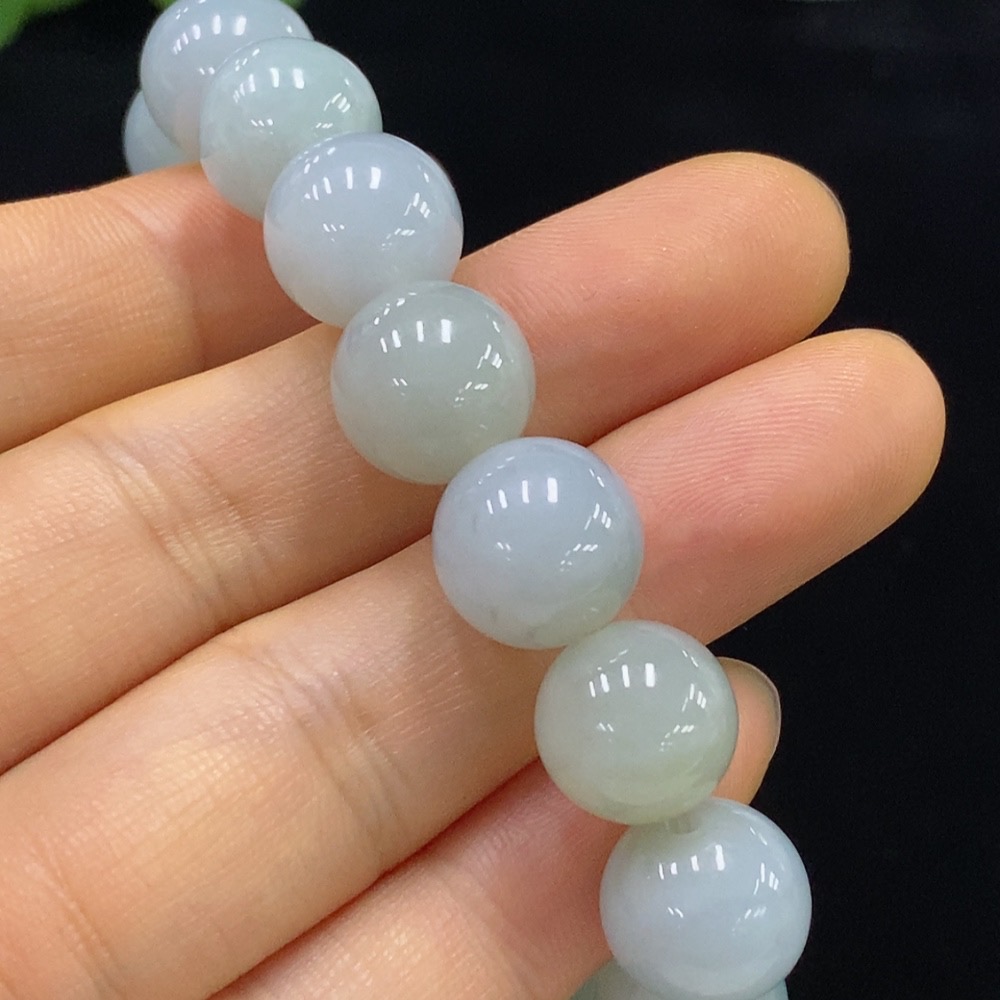 F34024205 Jadeite Bracelet Approx.11.8mm Total Weight About 43.81g Yellow Part Color Origin Undetermined