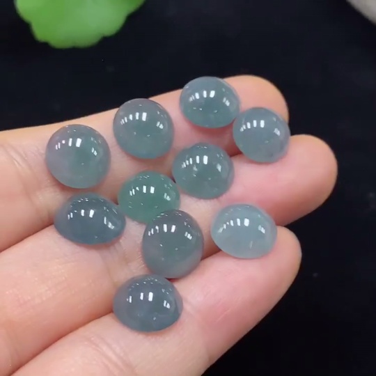 F30502445 Jadeite Cabochon Mountings Sell as a Lot 10 Pcs