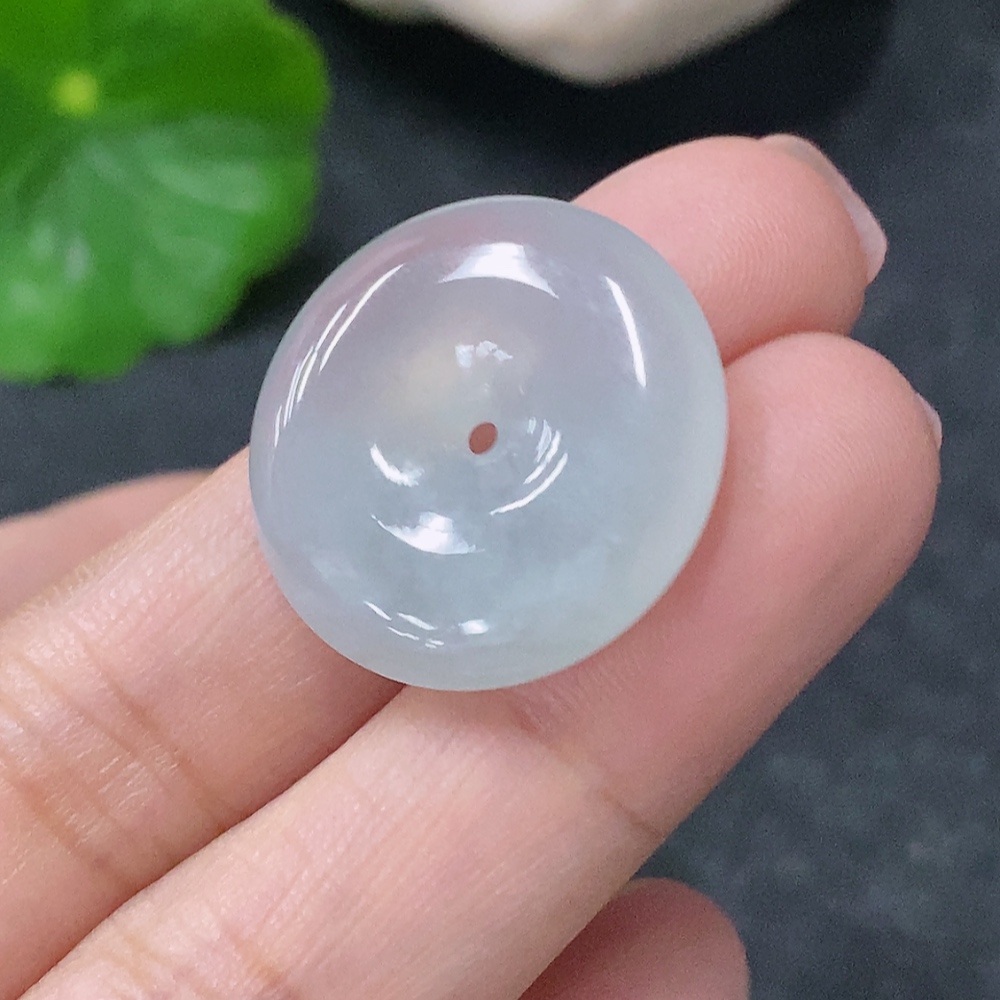 F34976382 Jadeite Pendant Peace Ring, Total Weight Approx. 4.63g