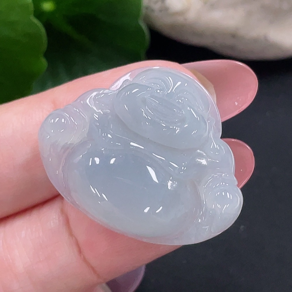 F34012784 Jadeite Buddha Pendant Total Weight Approx. 6.5g