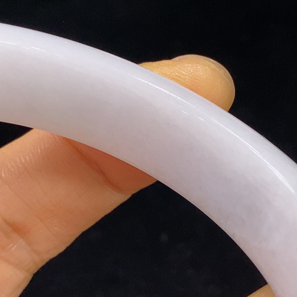 F35136882 Jadeite Round Bangle, Total Weight Approx. 60.61g, Size 58.2