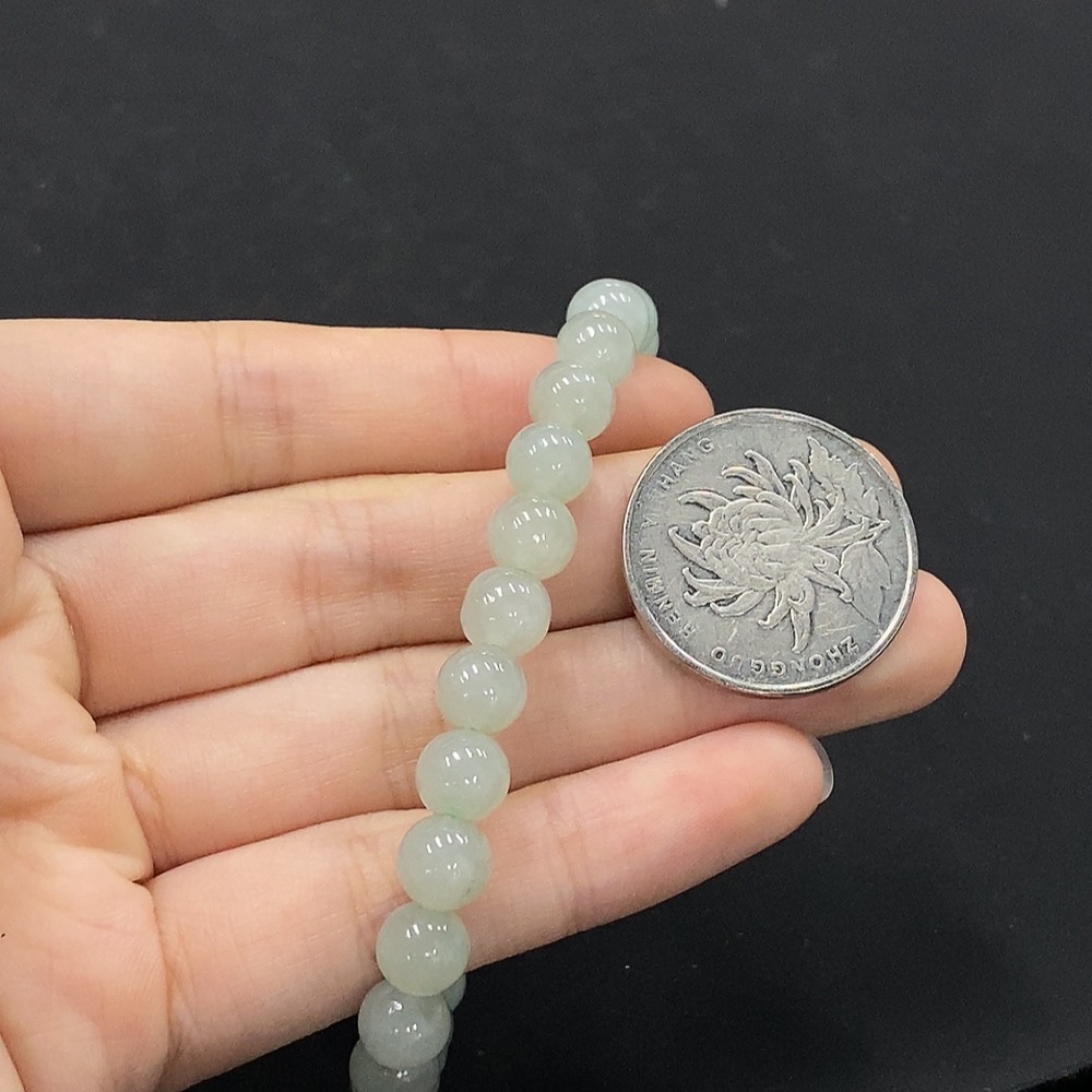 F35131841 Jadeite Bracelet Approx.7.2mm Total Weight Approx.18.17g