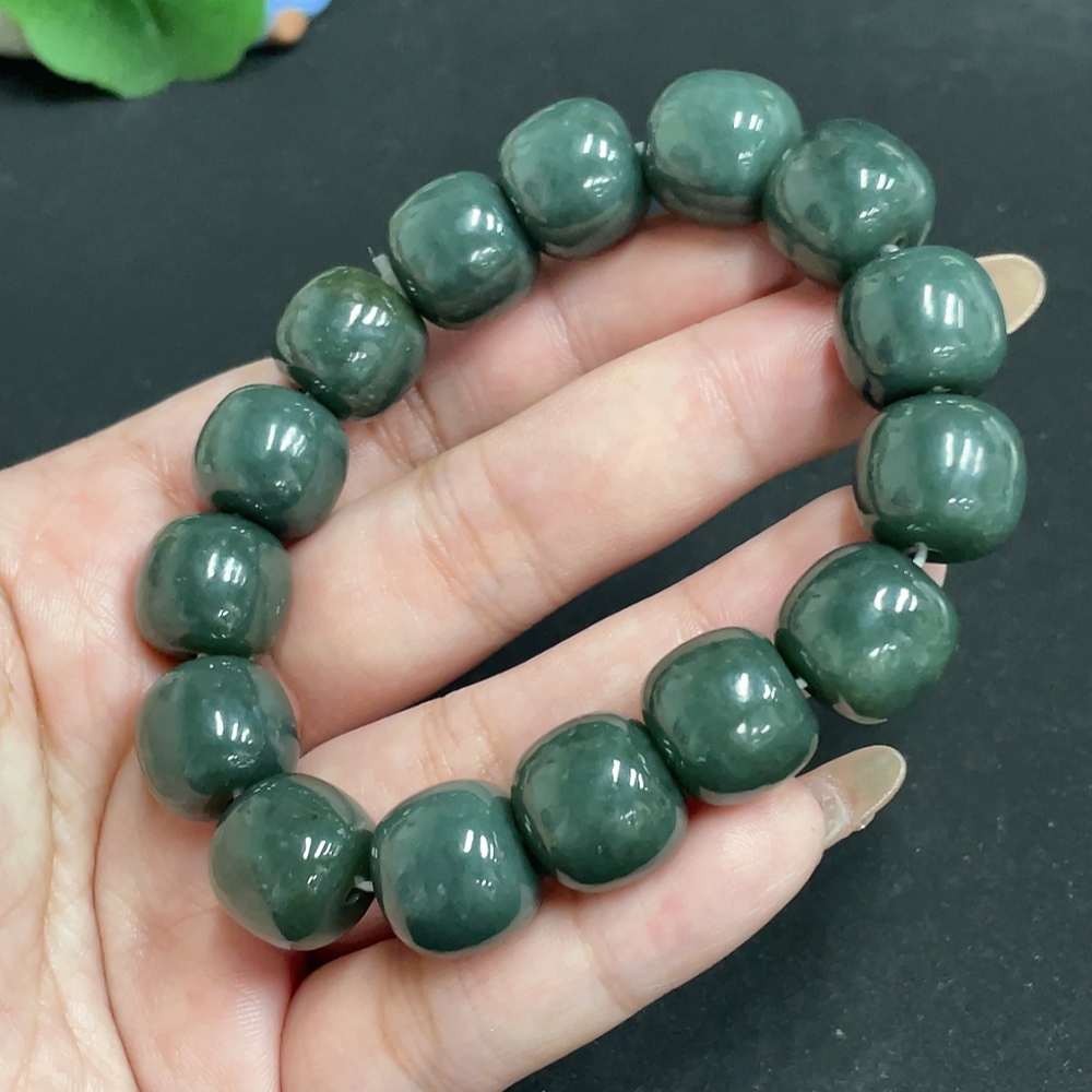 H32736793 Hetian Jade Bracelet, Approx. 13.8mm, Total Weight Approx. 70.7g