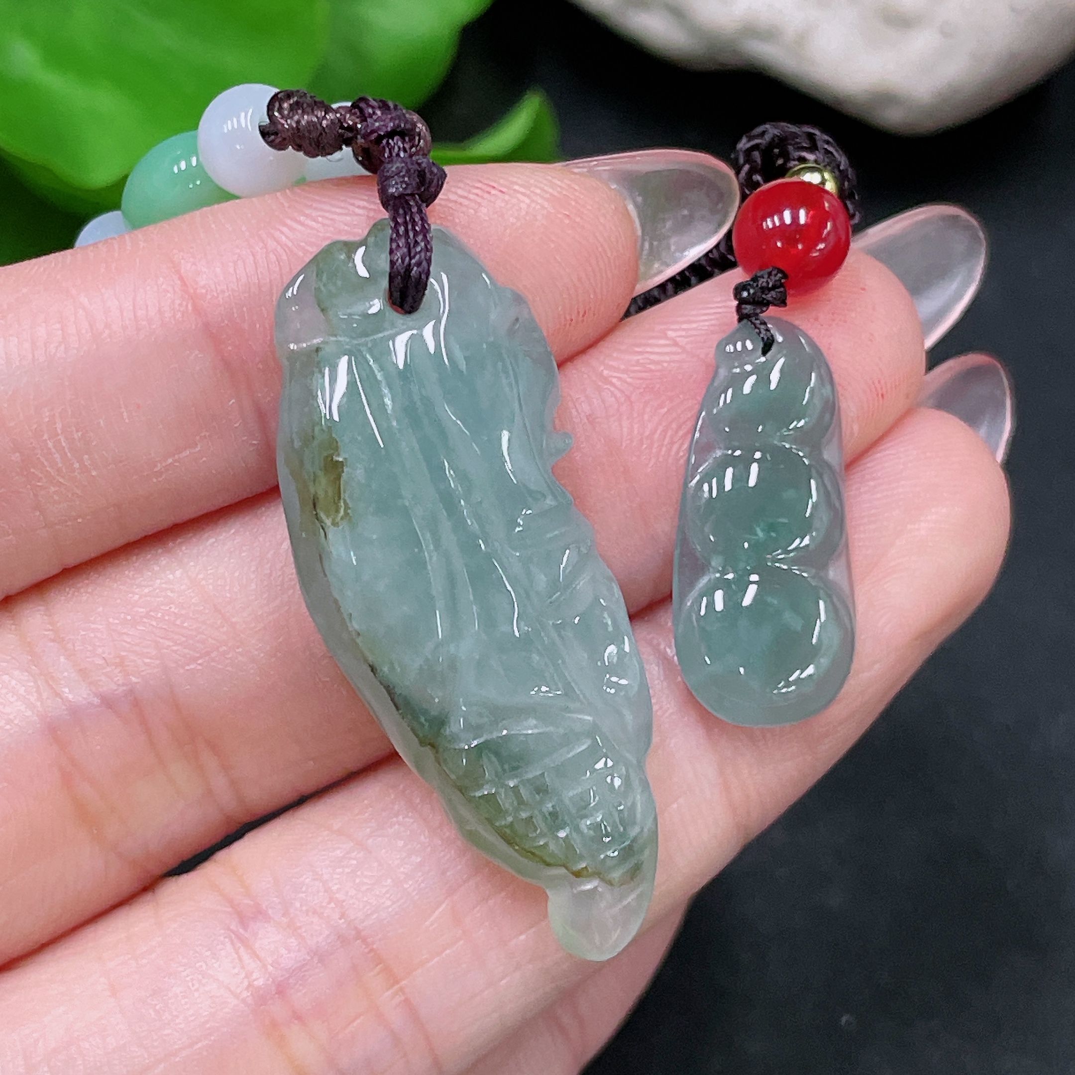 F34959252 Jadeite Pendants Sell as a Lot (Beads Non-A)