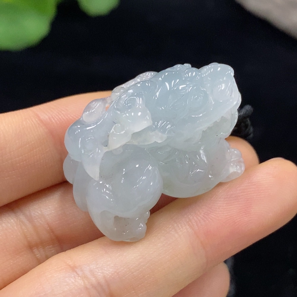 F30501224 Jadeite Pendant Pixiu with Cord Total Weight Approx. 25.85g