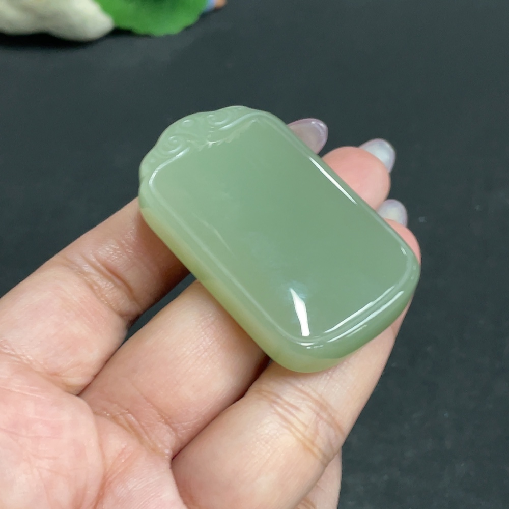 H34957168 Hetian Jade Pendant, Plain Pendant, Total Weight Approx. 39.6g