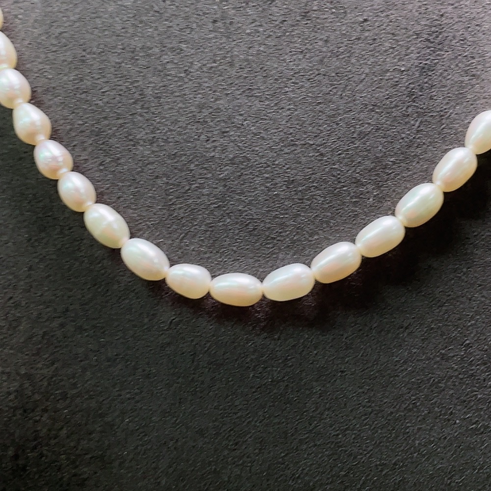 C32764259 Pearl Bead Necklace Total Weight Approx. 21.13g Size About 5.4mm Non-Gold Setting