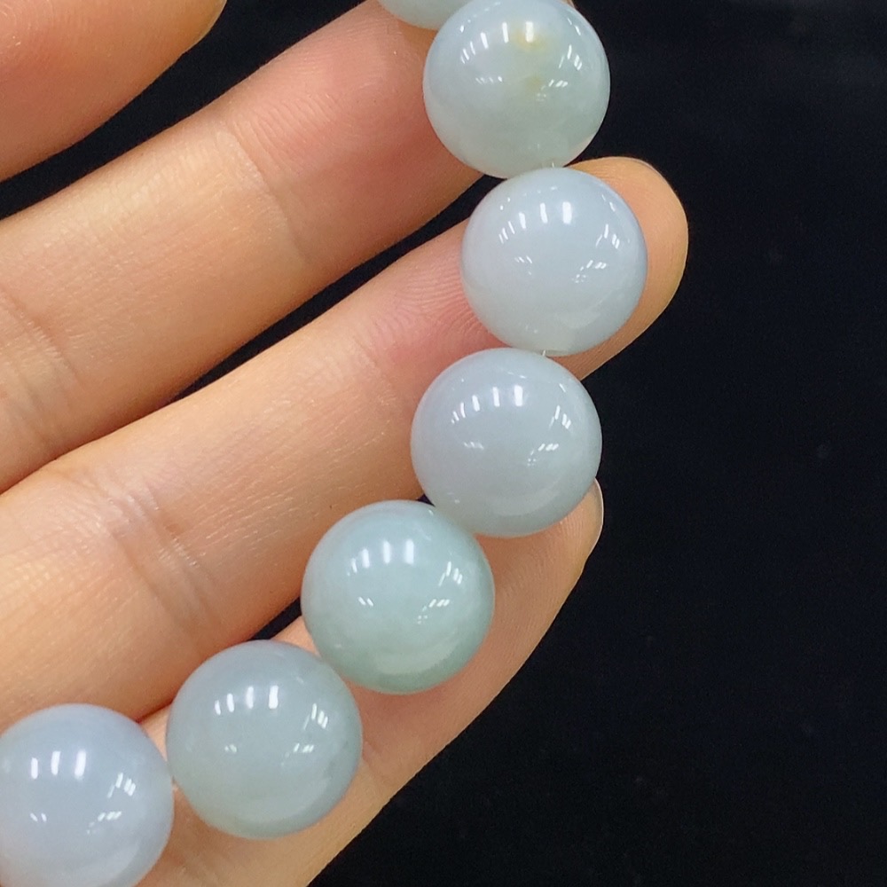 F34024205 Jadeite Bracelet Approx.11.8mm Total Weight About 43.81g Yellow Part Color Origin Undetermined