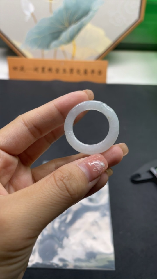 F29321856 Jadeite Ring Size 27 Total Weight Approx. 6.22g