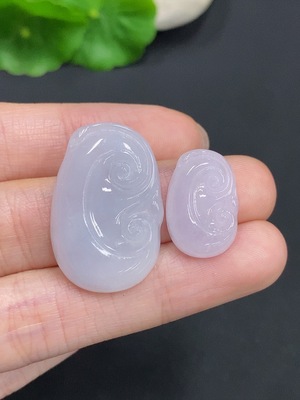 F35125158 Jadeite Ruyi Pendants Sell as a Lot, Total Weight Approx. 10.84g