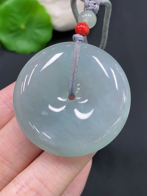 F28241267 Jadeite Peace Pendant Total Weight Approx. 27.2g With Non-Grade A Beads