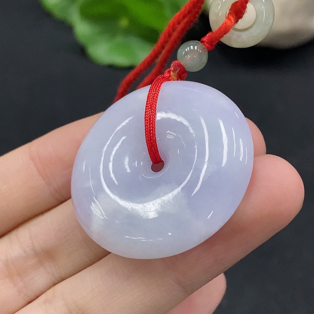 F34055984 Jadeite Peace Knot Pendant Total Weight Approx. 20.28g