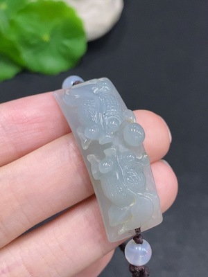 F34002668 Jadeite Golden Jade Full House Hand Plate