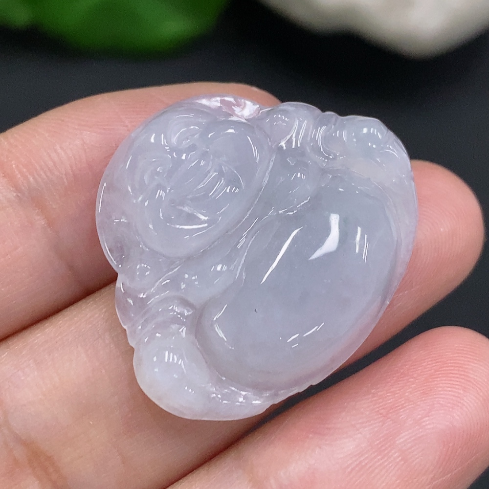F34022904 Jadeite Buddha Pendant Total Weight Approx. 5.7g