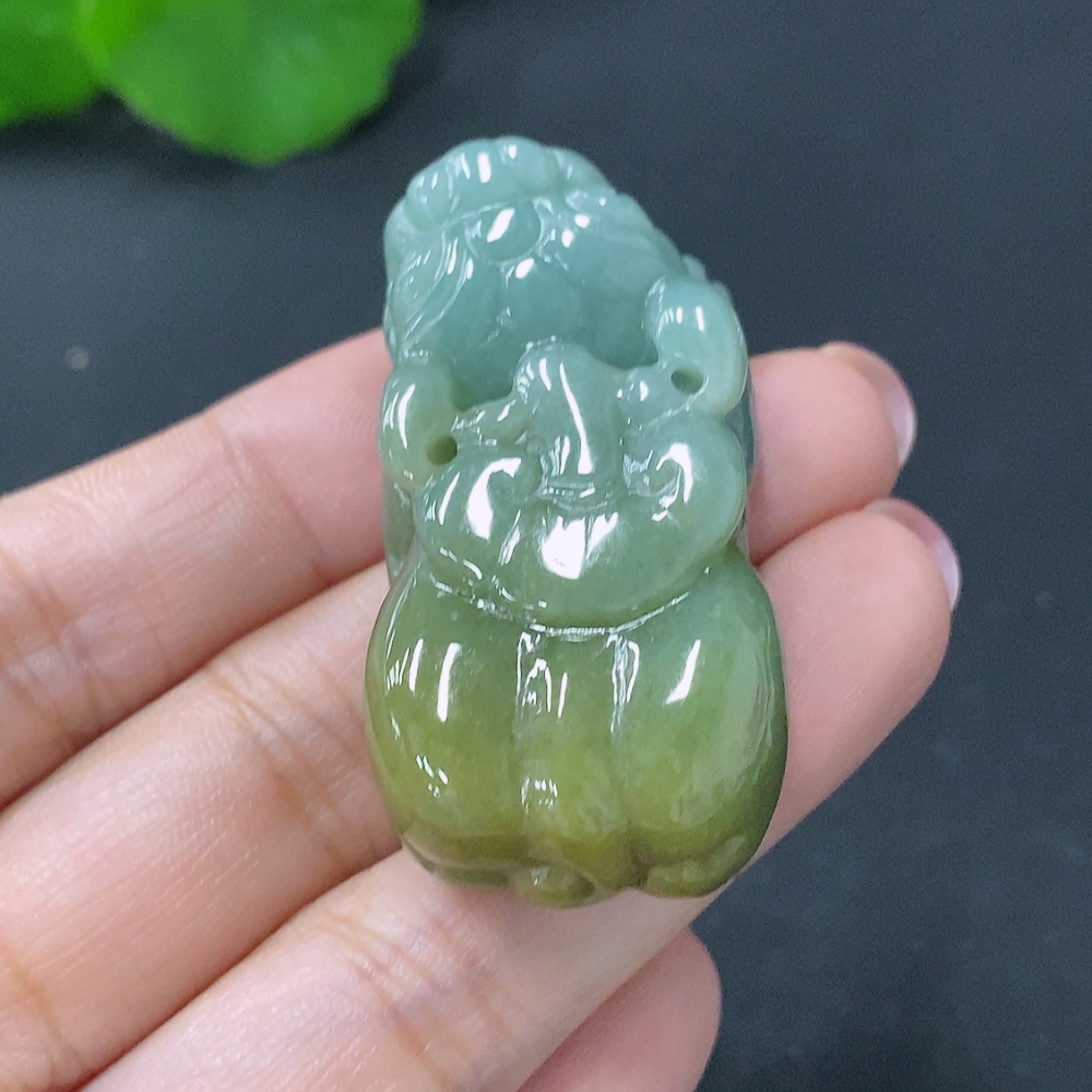 F28200234 Jadeite Pi Xiu Pendant Total Weight Approx. 29.8g