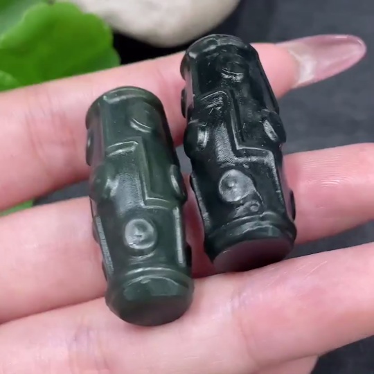 H33944343 Hetian Jade Pendant Tianzhu Total Weight About 30.1g